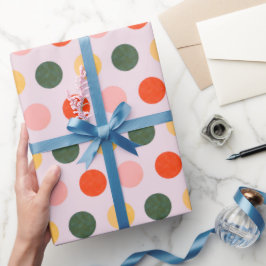 Papel De Presente Sunny Polka Dots