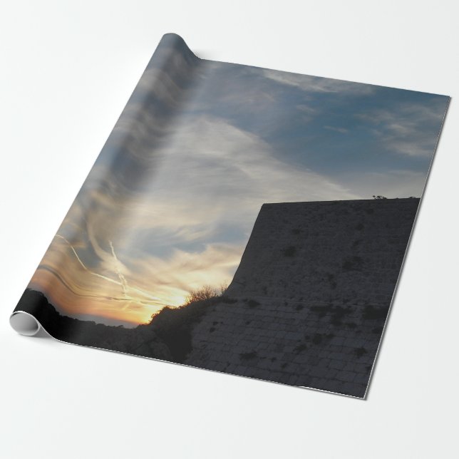 Papel De Presente Sunset croata (Desenrolado)