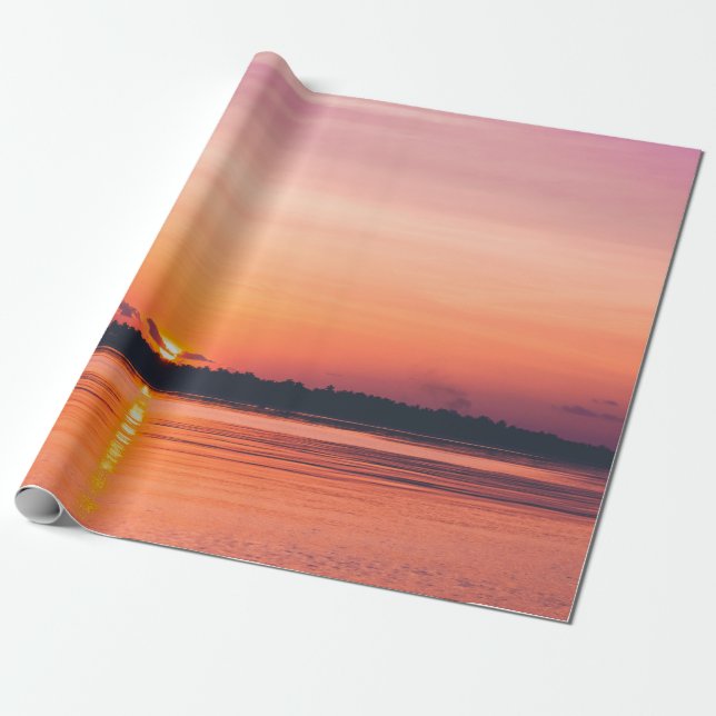 PAPEL DE PRESENTE SUNSET SOBRE HORIZONTE (Desenrolado)