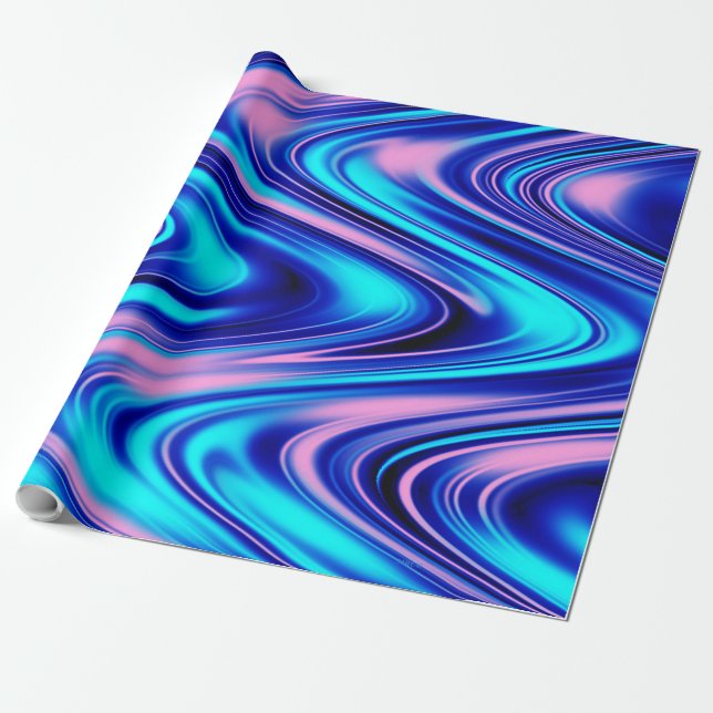 Papel De Presente Sunset Swirls... (Desenrolado)