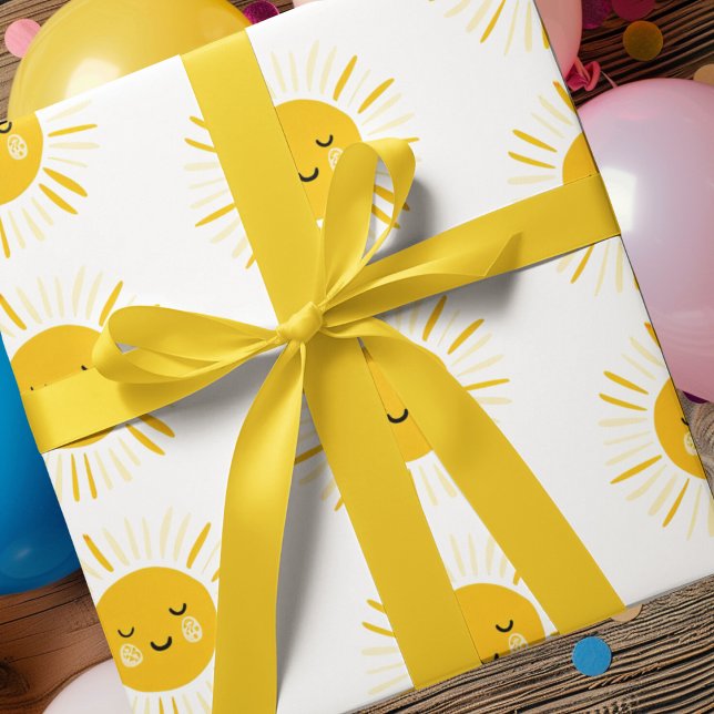 Papel De Presente Sunshine está girando uma Festa de aniversário (Criador carregado)