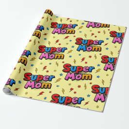 Papel De Presente Super Mãe