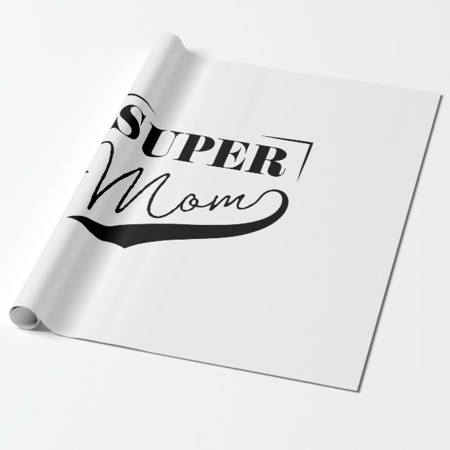 Papel De Presente Super Mãe (Desenrolado)