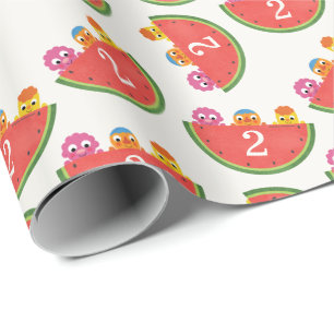 Papel De Presente Super Simples   Partido Noodle & Pals Watermelon