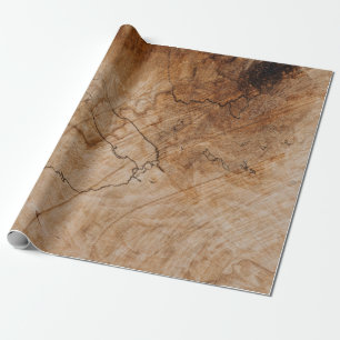 Papel De Presente Superfície de madeira castanha e preta