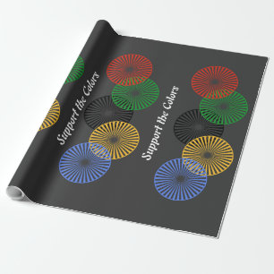 Papel De Presente Suporte às cores -