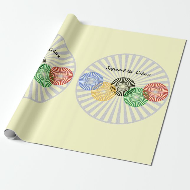 Papel De Presente Suporte às cores - (Desenrolado)