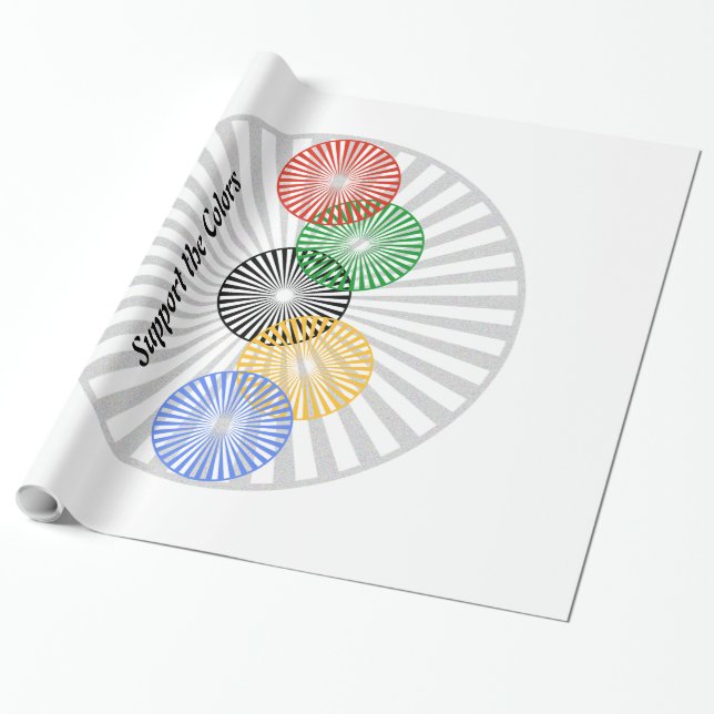 Papel De Presente Suporte às cores - (Desenrolado)