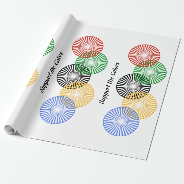 Papel De Presente Suporte às cores - (Desenrolado)