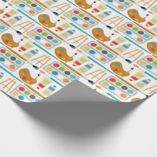 Papel De Presente Suprimentos de arte coloridos - Padrão de pintura 