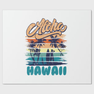 Papel De Presente Surf - Aloha Hawaii
