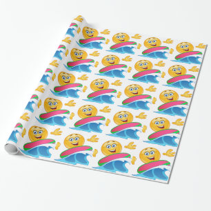 Papel De Presente surf emoji