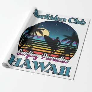 Papel De Presente Surf Riders Club, Surfing Paradise, Havaí