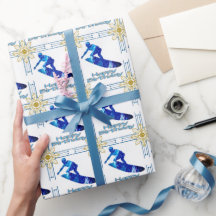 Surfer Birthday Wraper Papaer