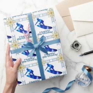Papel De Presente Surfer Birthday Wraper Papaer