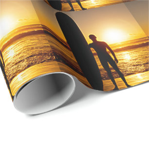 Papel De Presente Surfing 8 Wraping Paper