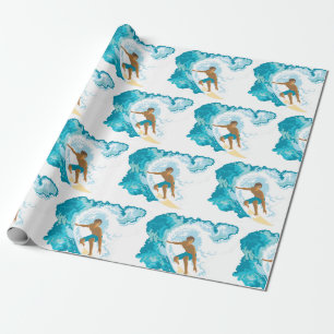 Papel De Presente Surfista