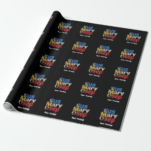 Papel De Presente Sus Mary Osep Filipino Pride Personalizável