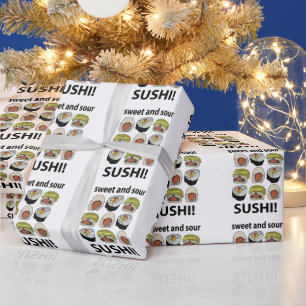 Papel De Presente Sushi Doce e Azedo Sushi