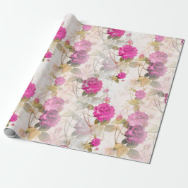 Papel De Presente Suspiros Florais: Molas Exclusivas ZazzleWrapMagic