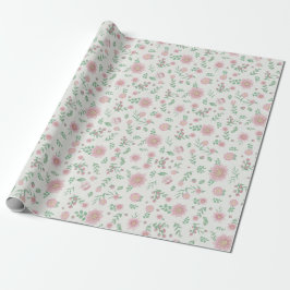 Papel De Presente Suspiros Florais: Molas Exclusivas ZazzleWrapMagic