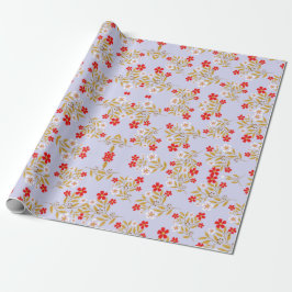 Papel De Presente Suspiros Florais: Molas Exclusivas ZazzleWrapMagic