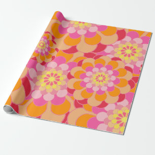 Papel De Presente Suspiros Florais: Molas Exclusivas ZazzleWrapMagic