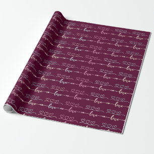 Papel De Presente Susurros de Amor