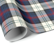 Sutherland Clan Vestida Tartan Blue e Xadrez branc