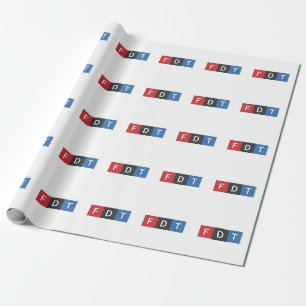 Papel De Presente Sutil Anti-Trump FDT Anti-Maga Democratas