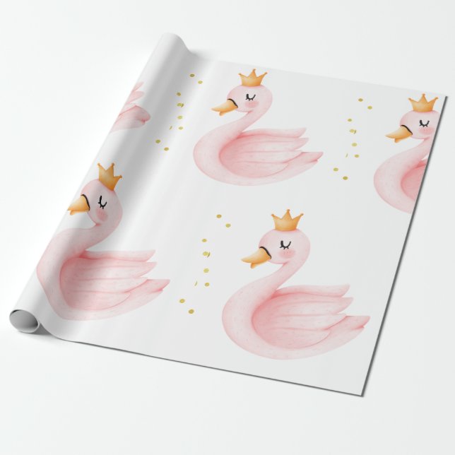 Papel De Presente Swan Princess Wrappaper (Desenrolado)