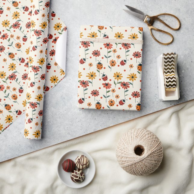 Papel De Presente Sweet Ladybug Dreams (Artesanato)
