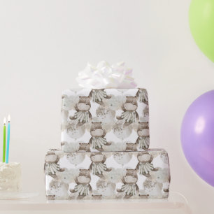 Papel De Presente Sweet Moon Dreams Hippo, Balões Sparkle