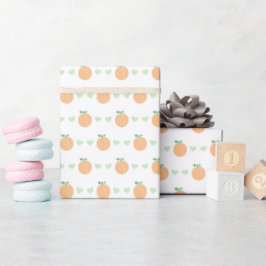 Papel De Presente Sweet Peach Elegant Baby Shower