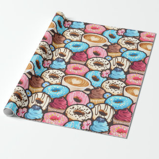 Papel De Presente Sweet Treats Wrapping Paper