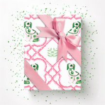 Swoon Staffordshire Dogs Trellis Rosa e Verde