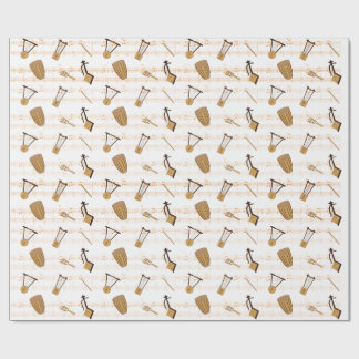 Papel De Presente T-Shirt de Instrumentos de Música Etíopes