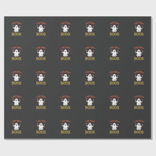 Papel De Presente Ta Aqui Boos Halloween Fantasma Copos de Vinho Ara