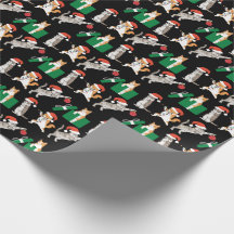 Tabby Cats Decorando Bobo Engraçado Natal Preto