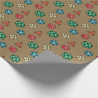 Papel De Presente Tabletop Gaming Dice Wraping Paper