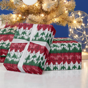 Papel De Presente Tacky Knit Ugly Christmas Sweater Design