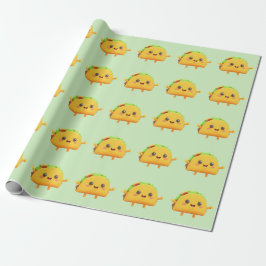 Papel De Presente Taco Tea green