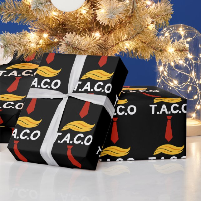 Papel De Presente Taco Trump Sempre Fala Frangos (Feriados)