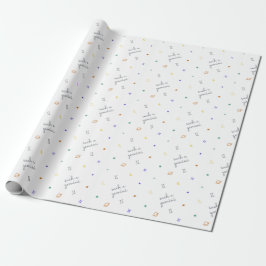 Papel De Presente Tal Gemini (cores retrô)