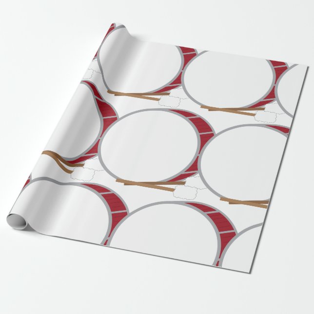 Papel De Presente Tambor de latão (Desenrolado)