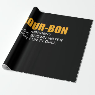 Papel De Presente Tampa do charuto   Bourbon Magic Brown