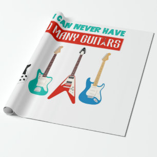 Papel De Presente Tampa do violão  Você Nunca Pode Ter Muitas Guit