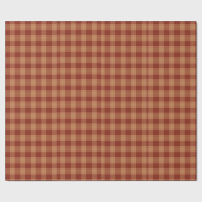 Papel De Presente Tan Tartan Wrapping Paper (Barra)
