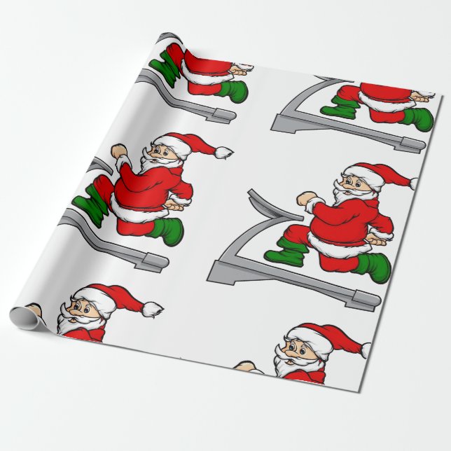 Papel De Presente tapete engraçado santa claus (Desenrolado)