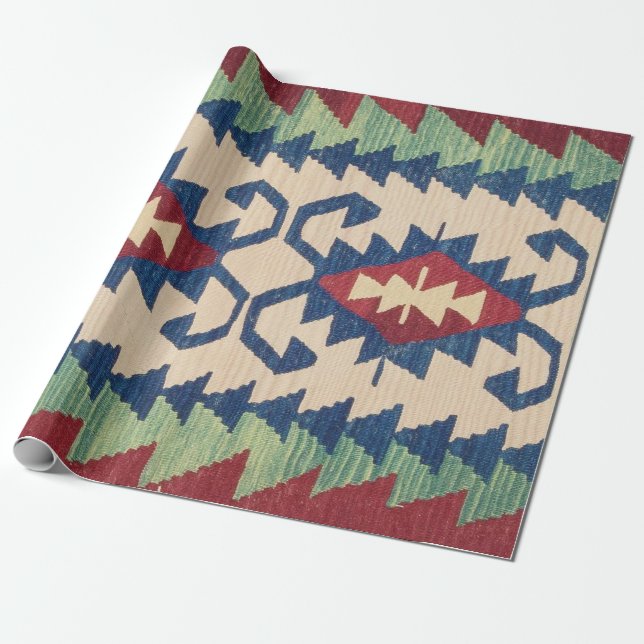 Papel De Presente Tapete Oriental Killim (Desenrolado)